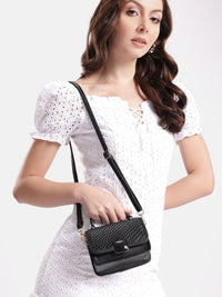 DressBerry Textured Structured Satchel
