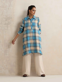 trueBrowns Checked Winter Top