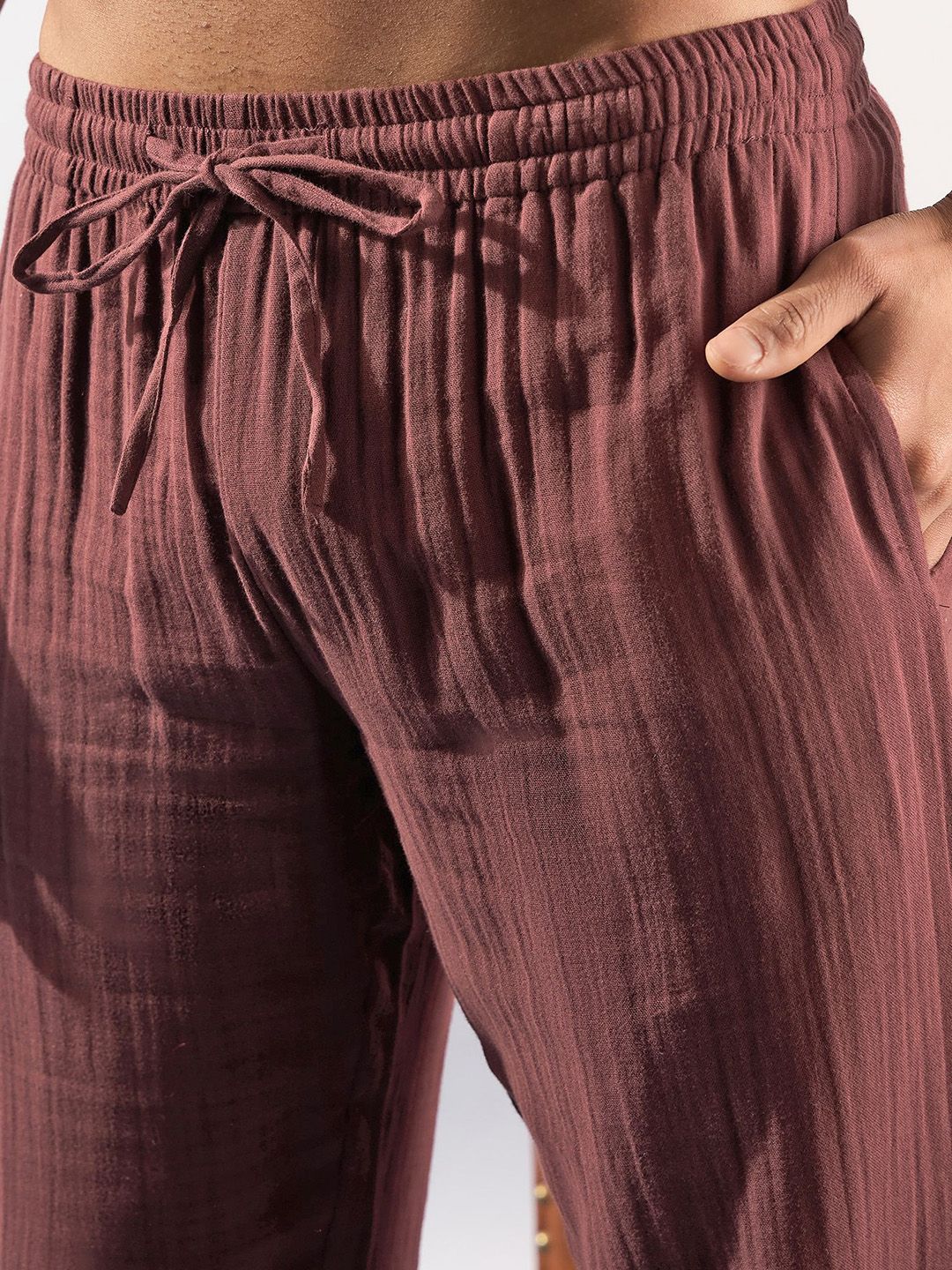 DENNISON Pure Cotton Oversized Shirt With Trousers Co-Ords