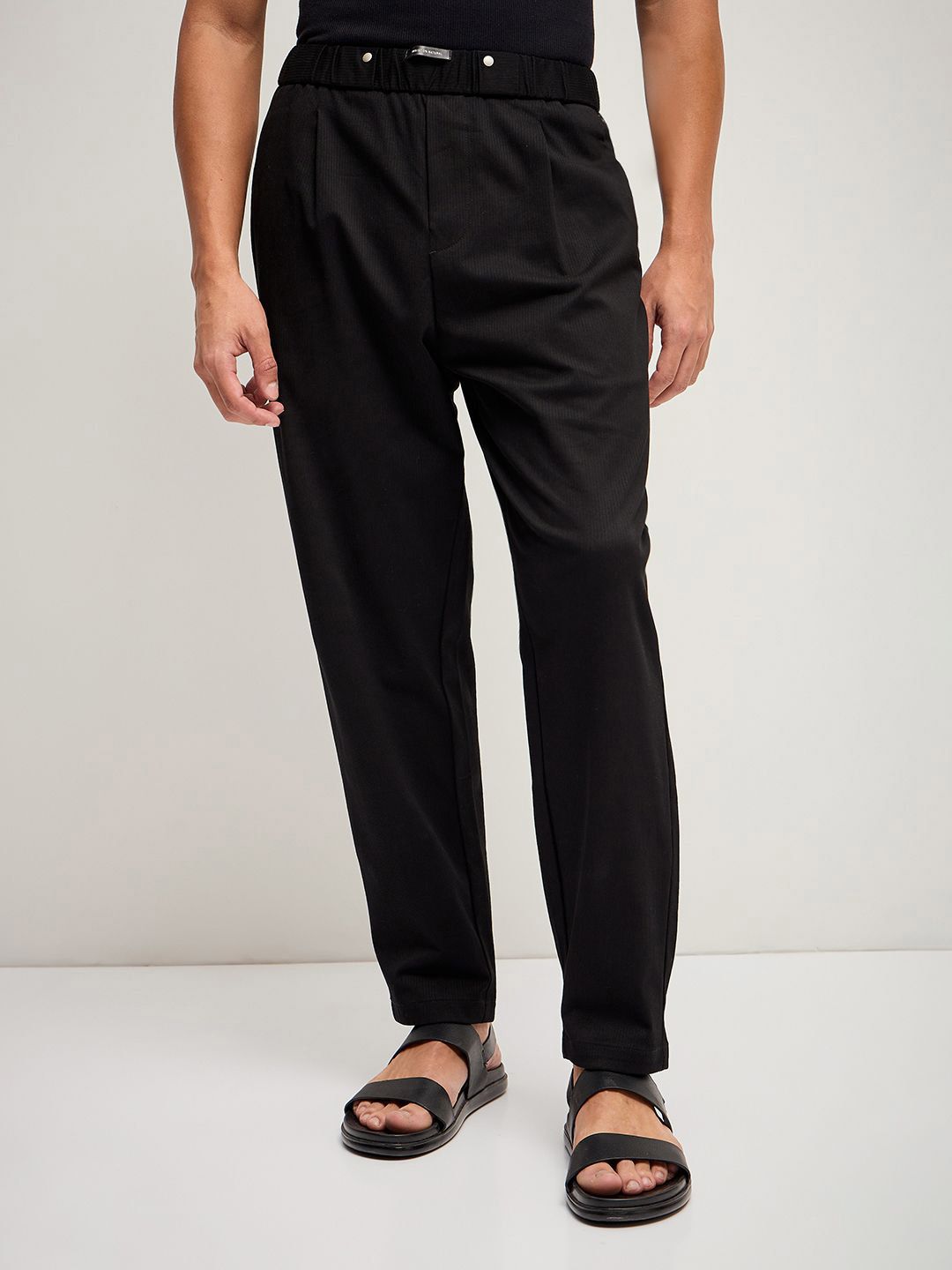 THE BEAR HOUSE Men Solid Regular Fit Trouser