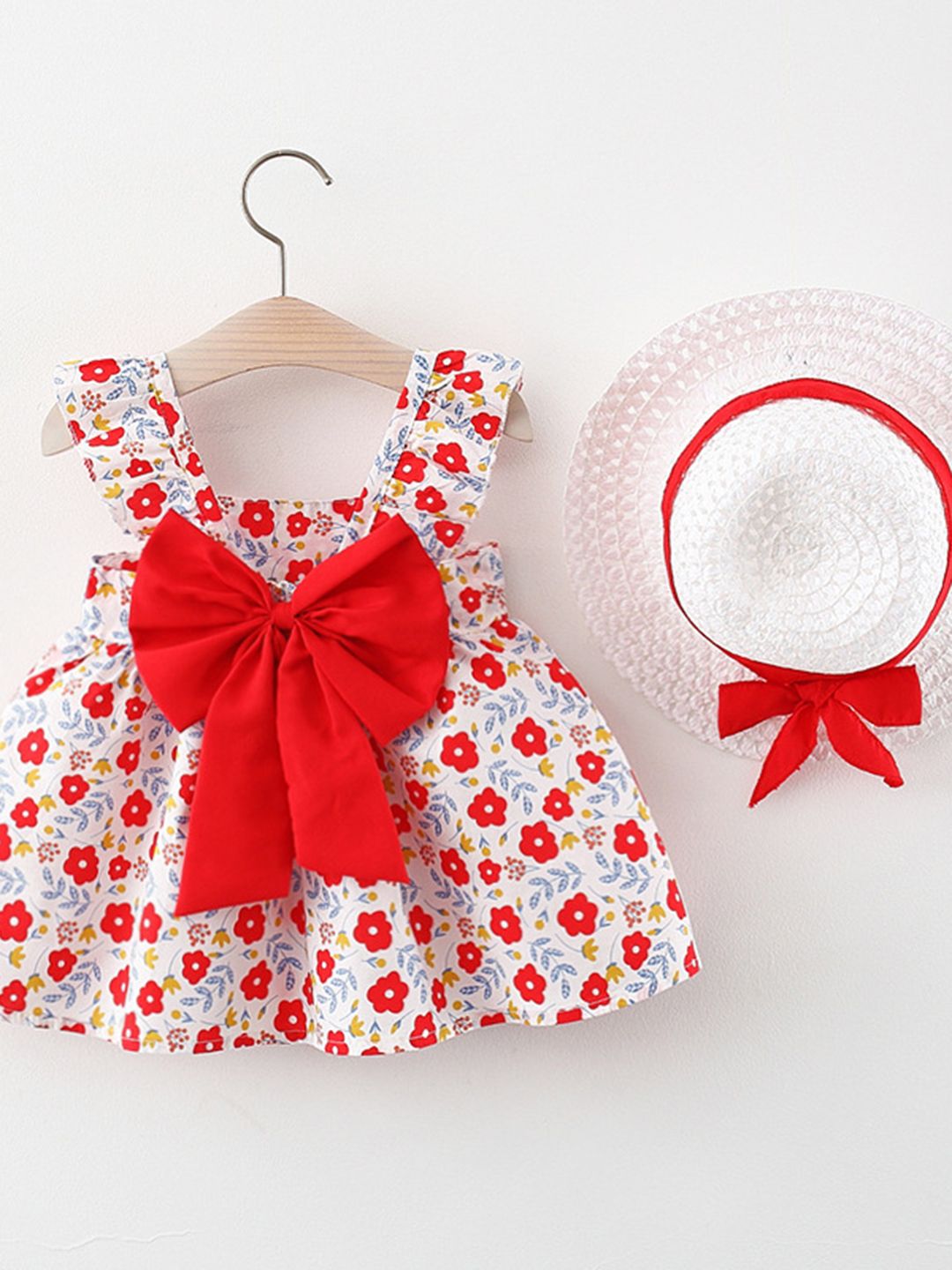 YK Floral Print Fit & Flare Mini Dress