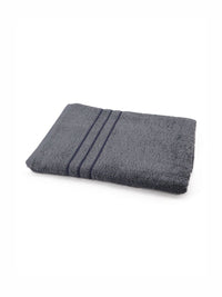 BOMBAY DYEING Flora Grey Pure Cotton 400 GSM Bath Towel