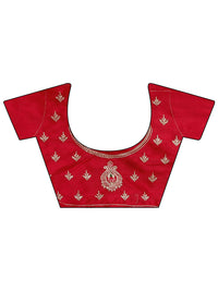 Tikhi Imli Ethnic Motifs Embroidered Net Saree