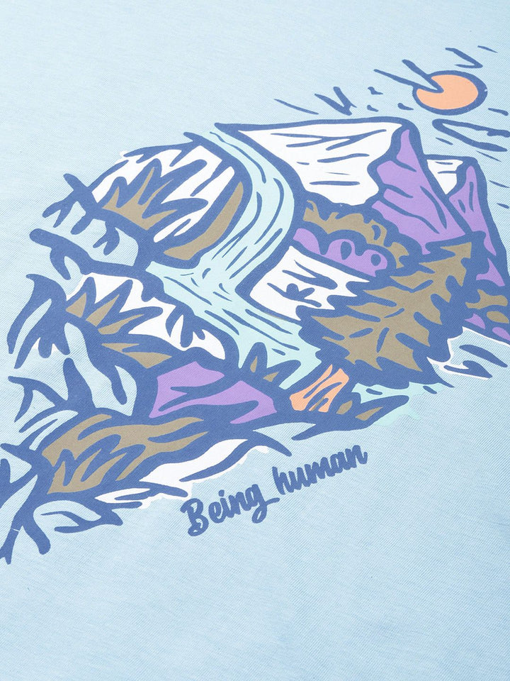 Being Human Graphic Printed Pure Cotton T-shirt
