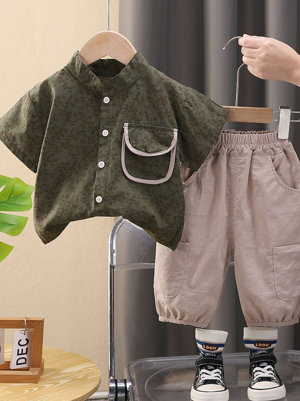 YK Kids Printed Shirt With Shorts