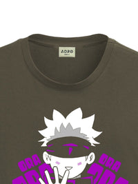 ADRO Men Printed Applique T-shirt
