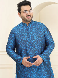SOJANYA PLUS Plus Size Mandarin Collar Kurta with Pyjama