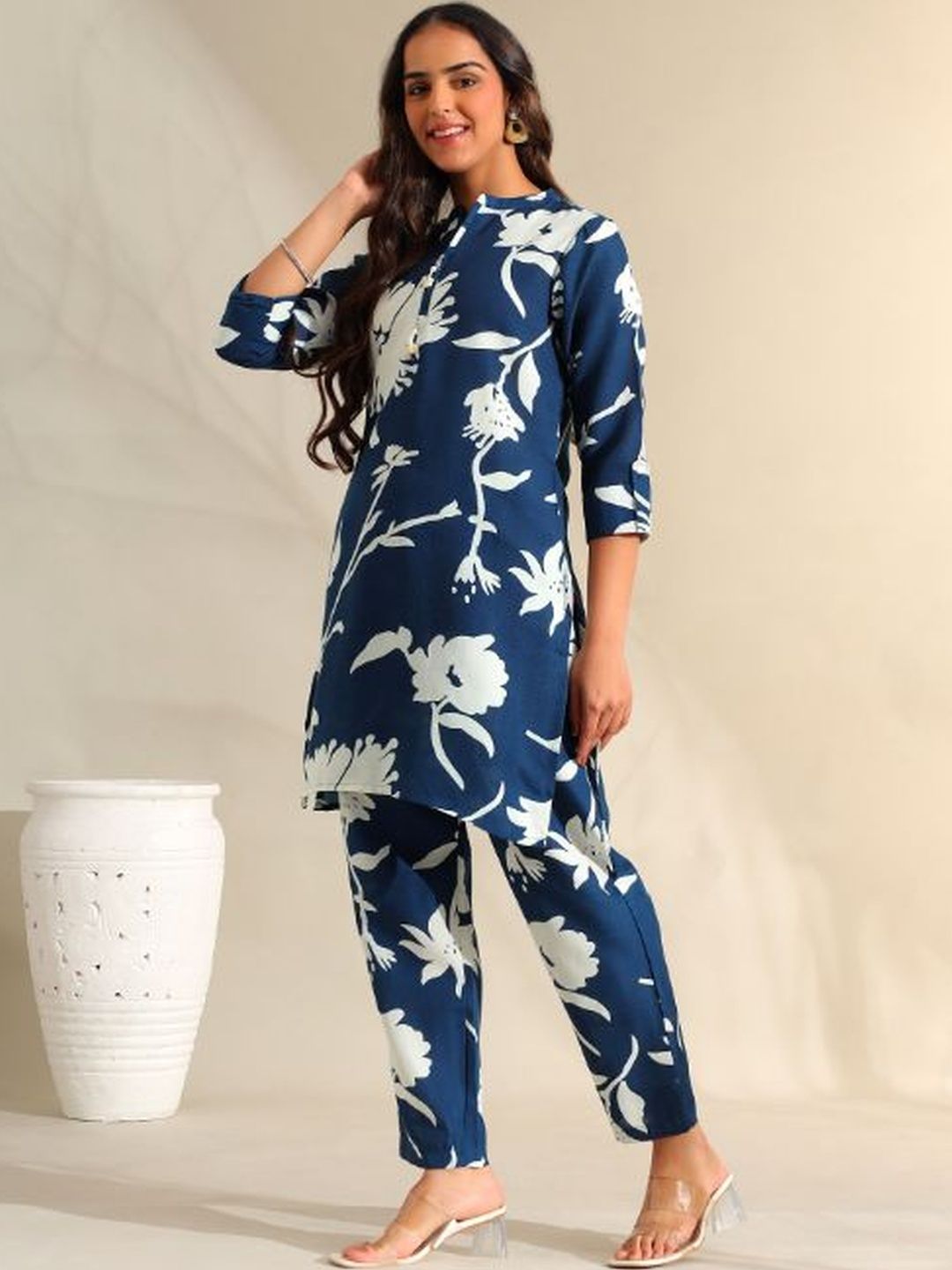 Mamicha Printed Tunic With Trousers Co-Ords