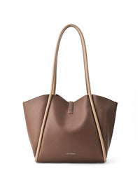 Lino Perros Colourblocked Oversized Structured Tote Bag with Tasselled
