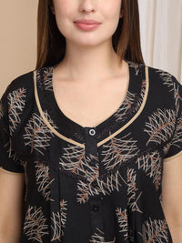 Sweet Dreams Women Printed Maxi Nightdress
