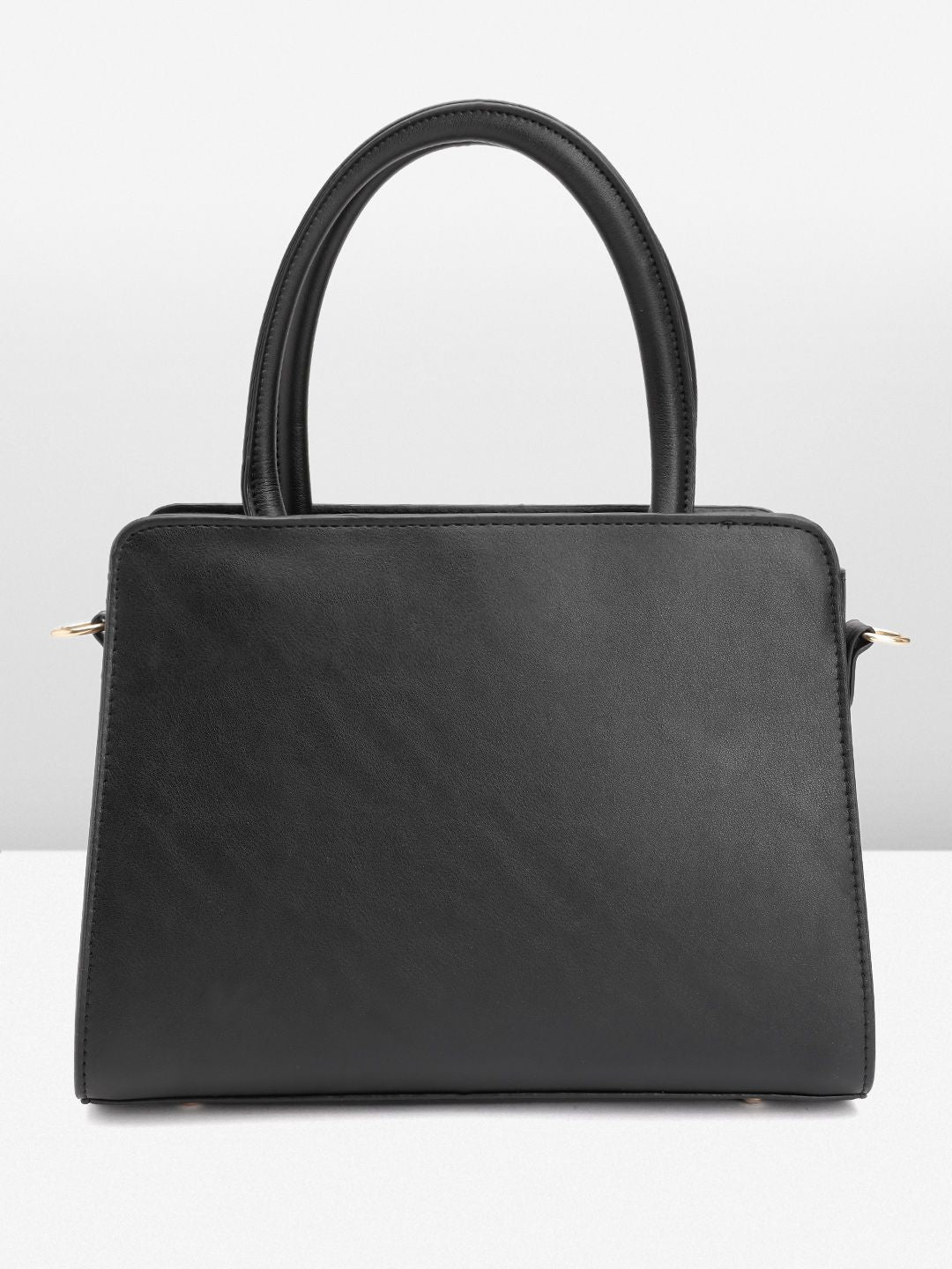 DressBerry Structured Handheld Bag with Detachable Sling Strap