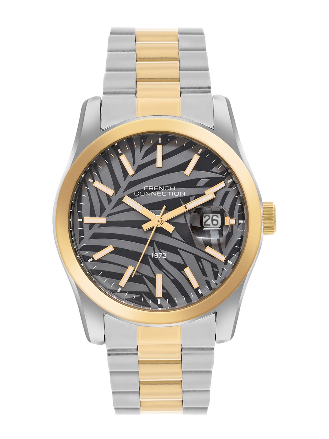 French Connection Men Dial & Stainless Steel Bracelet Style Straps Analogue Watch FCH14TM