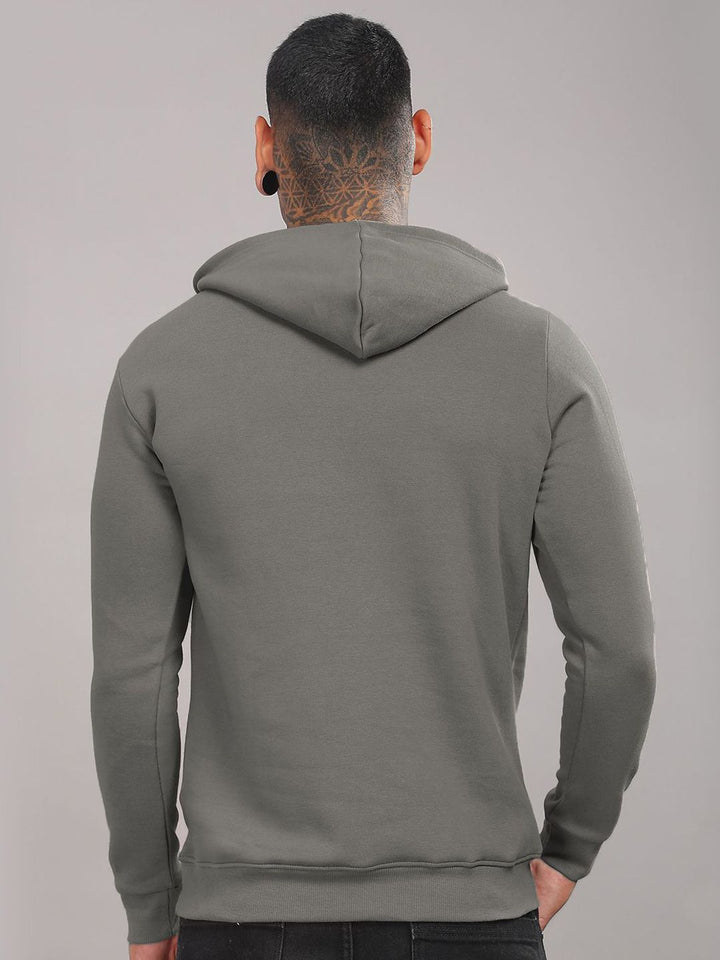 ADRO Men Cotton Graphic Printed Long Sleeves Hooded Sweatshirt
