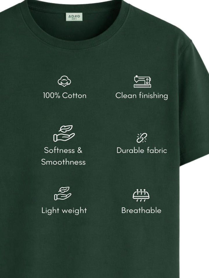 ADRO Men Typography Printed T-shirt