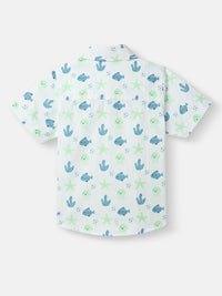 Nauti Nati Boys Printed Shirt with Shorts
