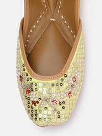 House of Pataudi Women Embellished Ethnic Mojaris