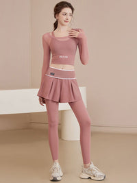 HRX by Hrithik Roshan Round Neck Top & Skirts Co-Ord Set