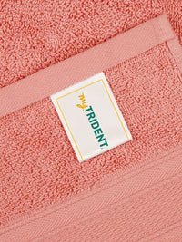 MYTRIDENT Coral Cotton 500 GSM Bath Towel