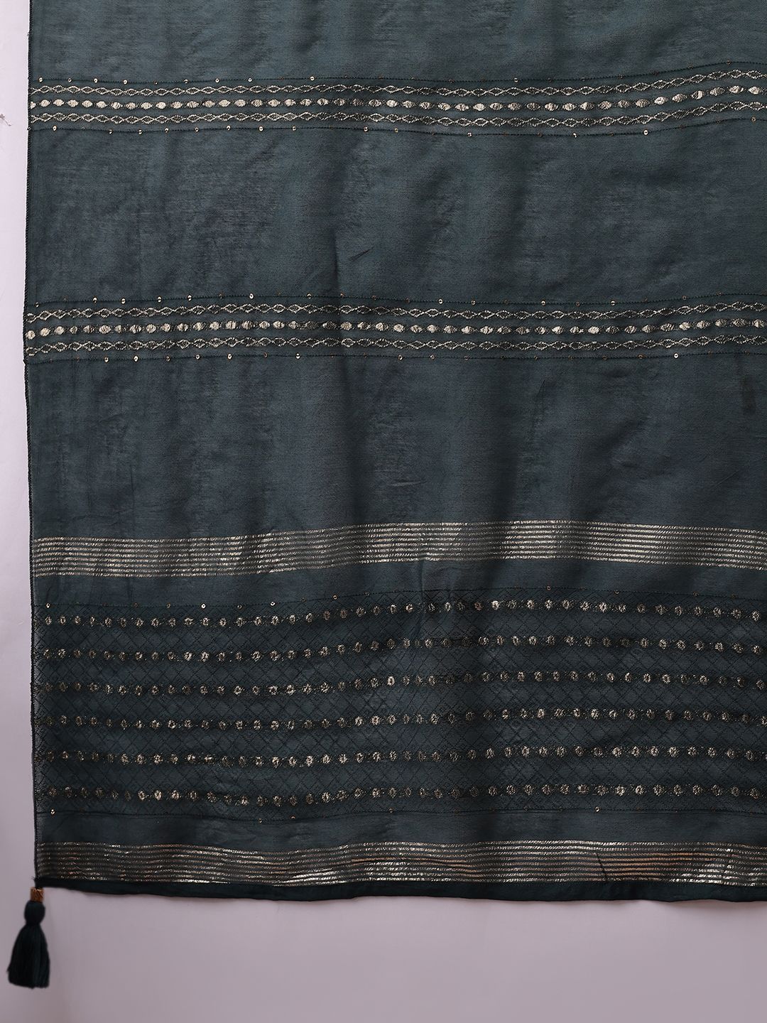 KALINI Women Ethnic Motifs Embroidered Regular Sequinned Kurta with Trousers & Dupatta