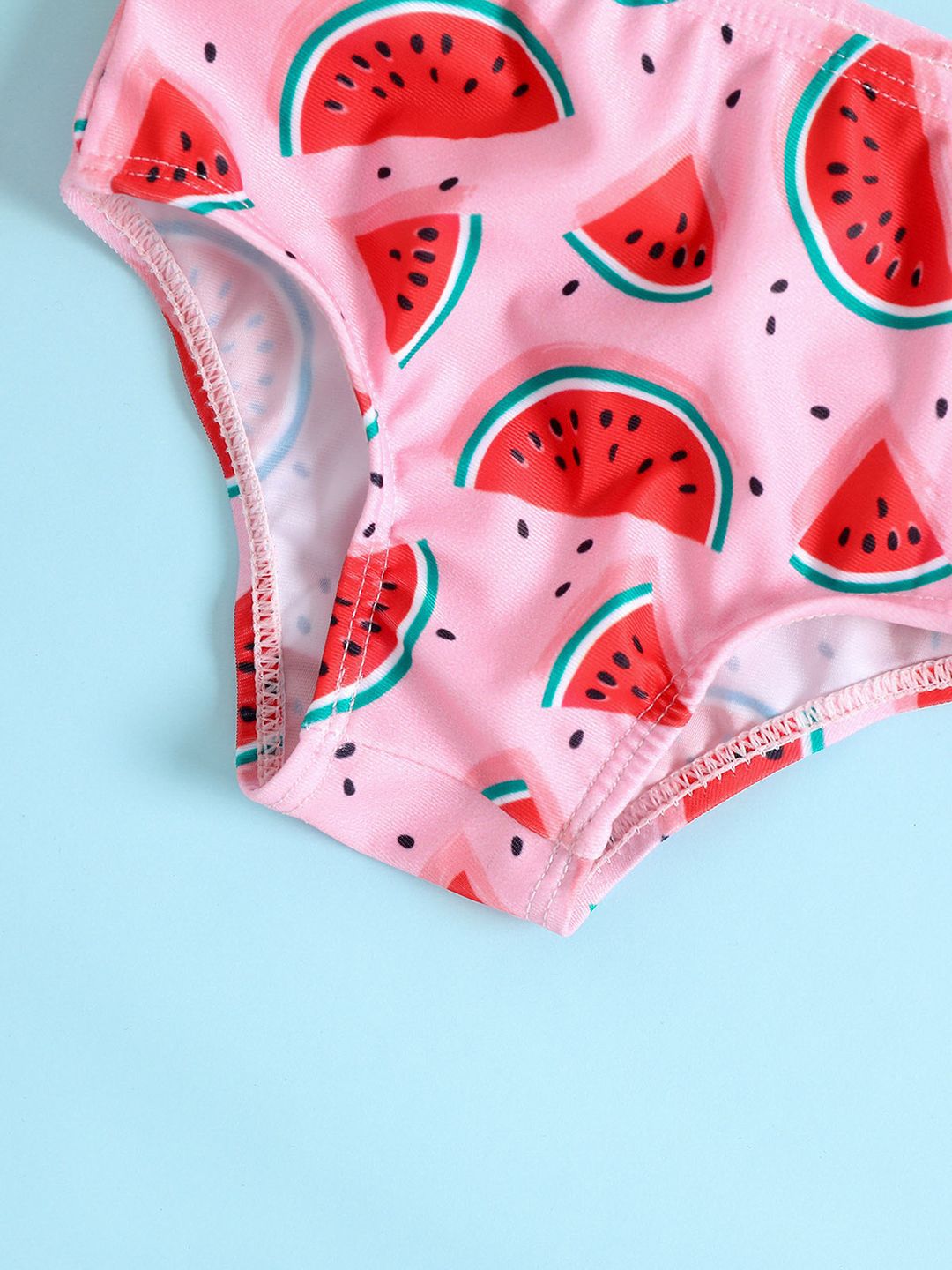 YK Infant Girls Printed Top & Briefs Swim Set