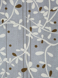 KLOTTHE Grey Floral Printed Dilengkapi 300 TC Double King Cadar Dengan 2 Sarung Bantal