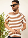Thomas Scott Men Anti Odour Striped Round Neck T-shirt