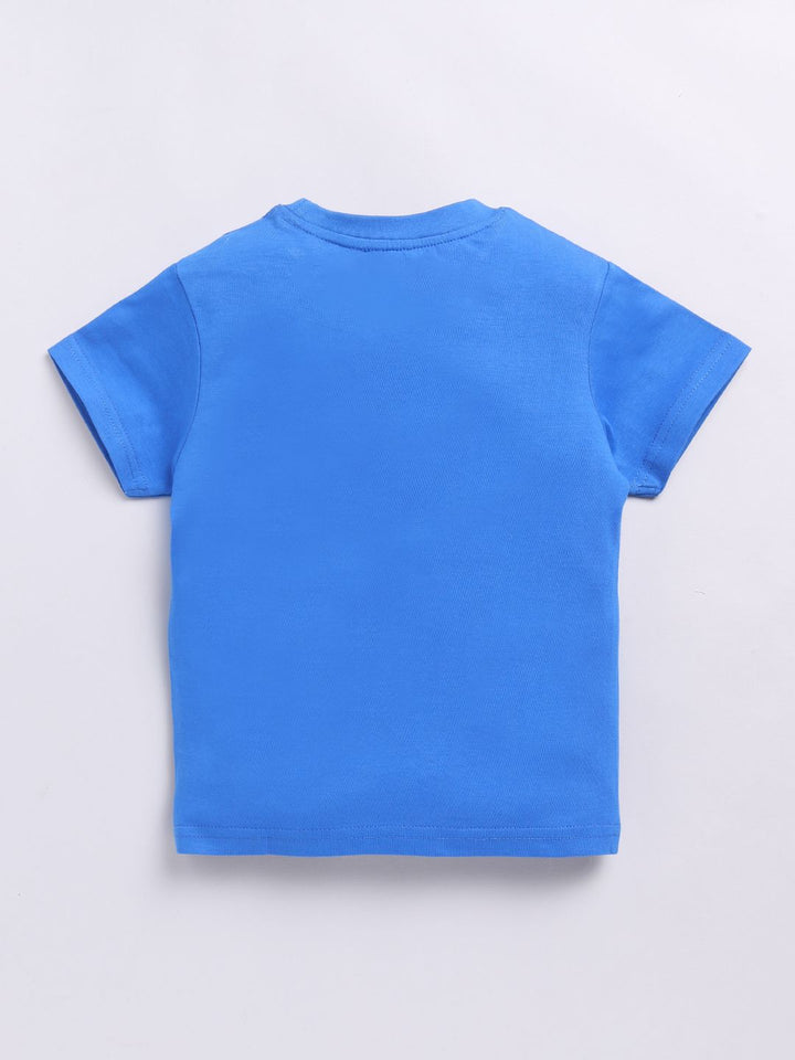 Happy Faces Boys Pure Cotton Typography & Graphic Printed T-shirt