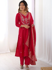 KALINI Women Embroidered A-Line Kurta Set