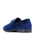 MONKSTORY Men Blue Crystal Bit Loafers