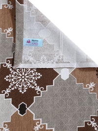 Myntra Elegant Homes Coklat & Kelabu Kapas Bunga 400 TC Set Cadar King 2.50 m x 2.25 m