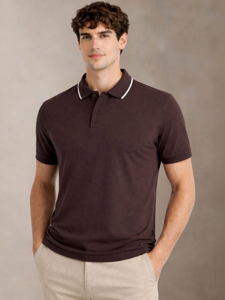 ADRO Men Polo Collar T-shirt