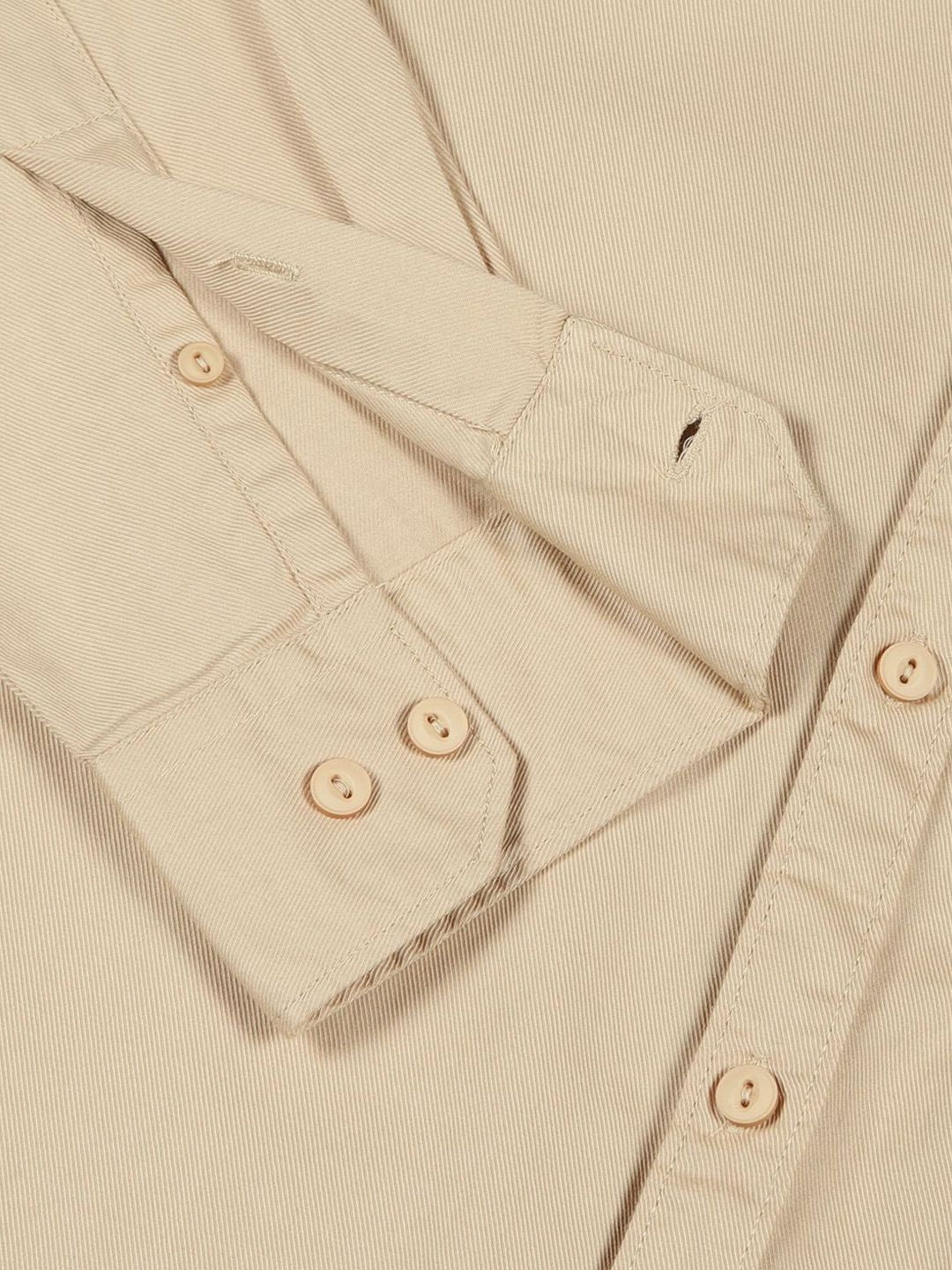 Thomas Scott Men Standard Slim Fit Spread Collar Solid Cotton Casual Shirt