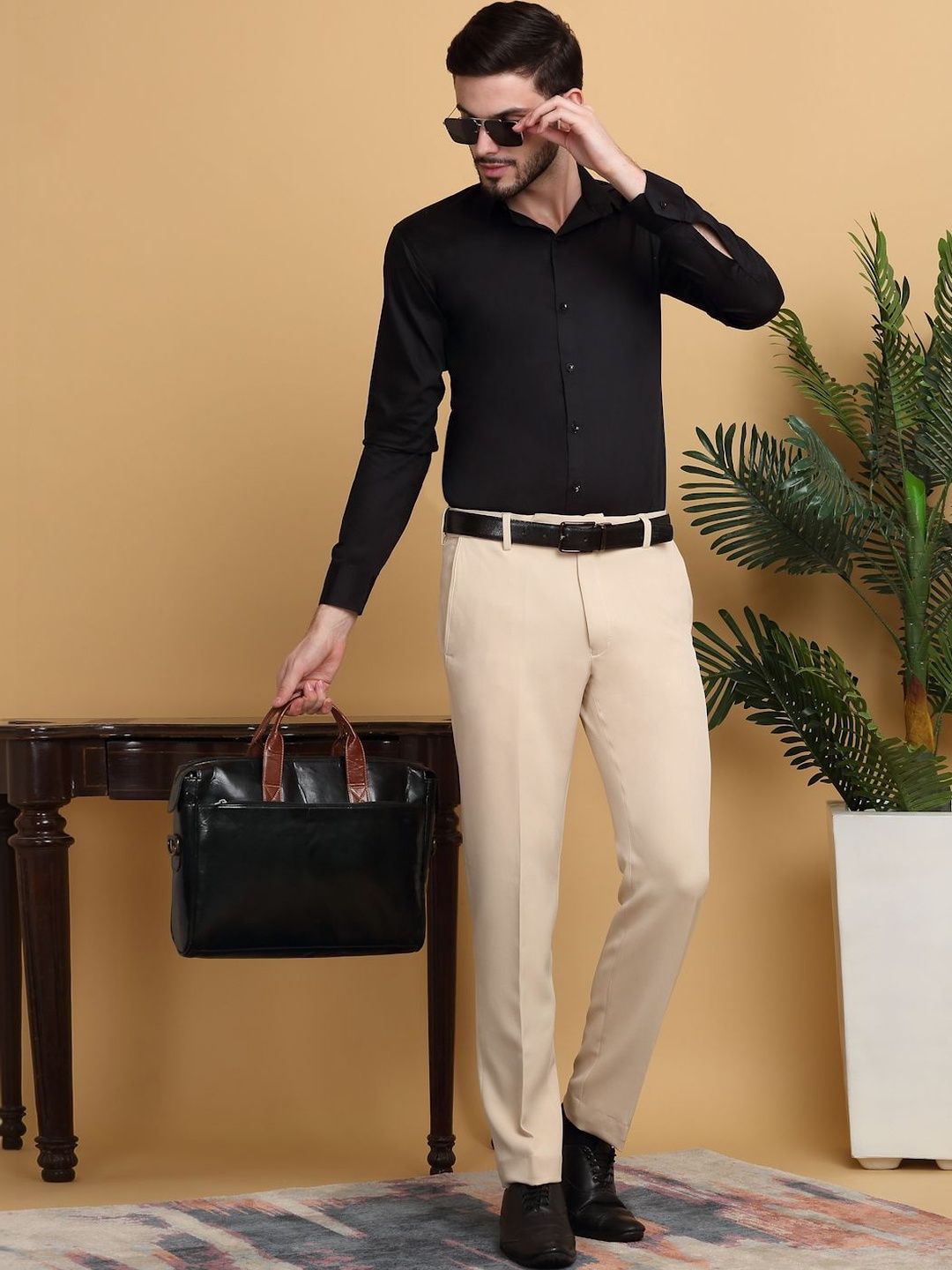 Moda Rapido Men Slim Fit Easy Wash Pleated Seluar