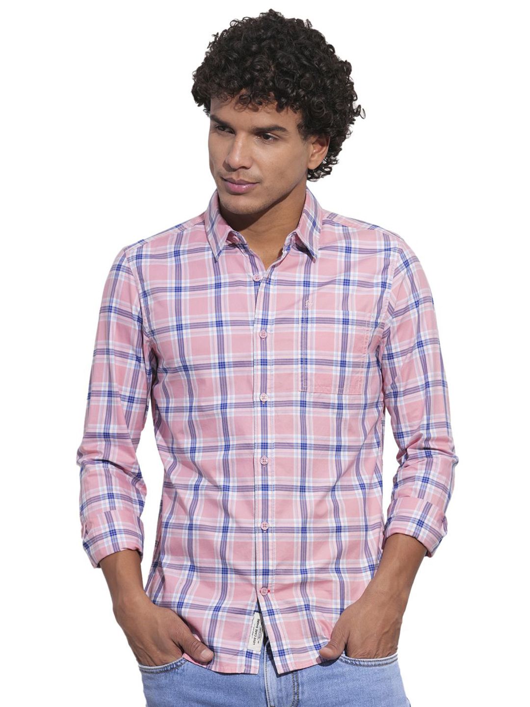 Being Human Men Classic Opaque Checked Casual Shirt