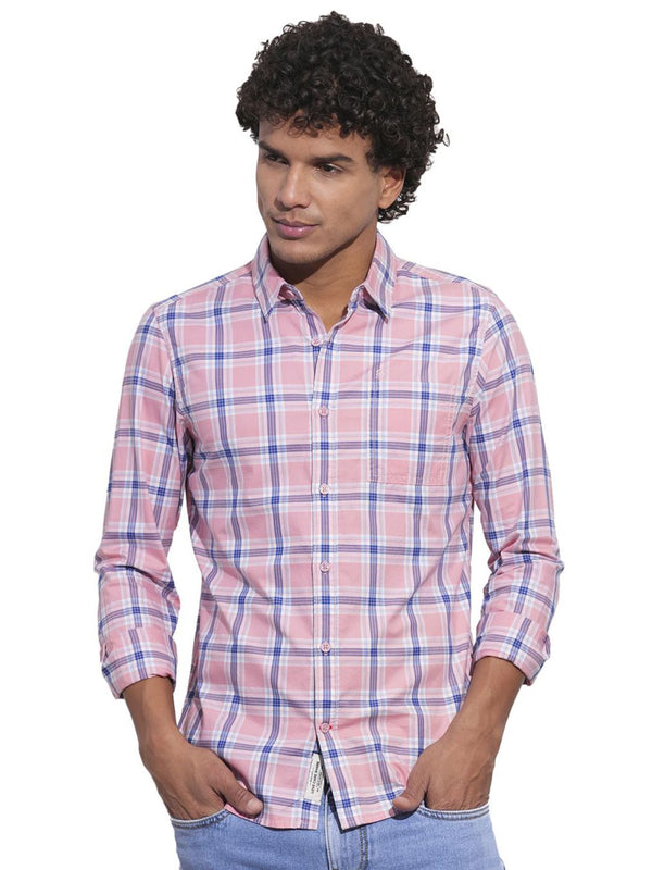 Being Human Men Classic Opaque Checked Casual Shirt