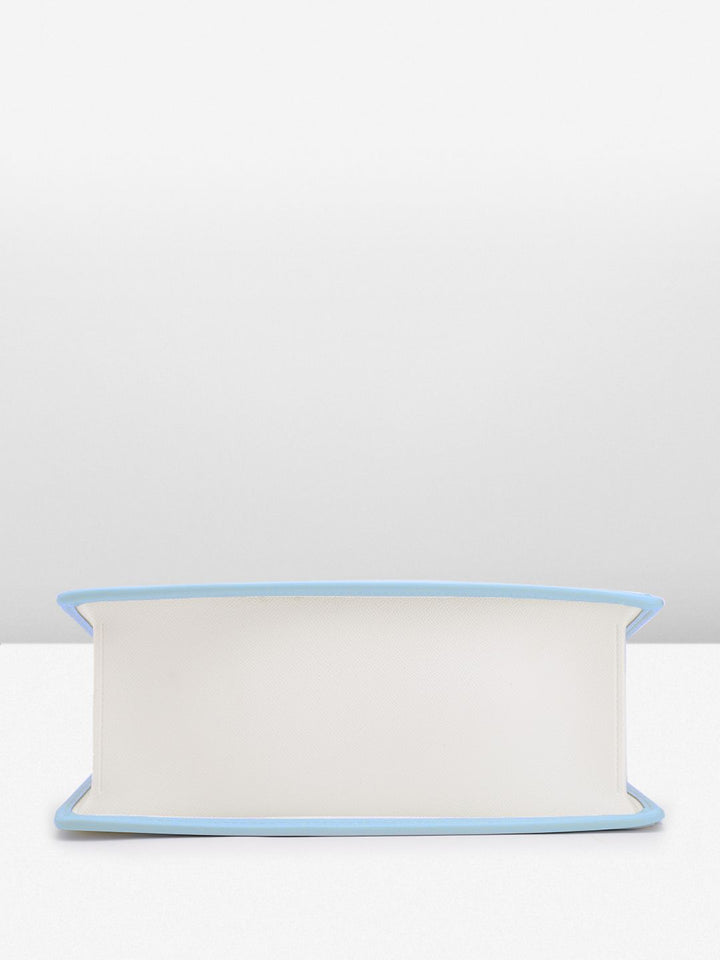 Lino Perros Structured Handheld Bag with Bow Detail
