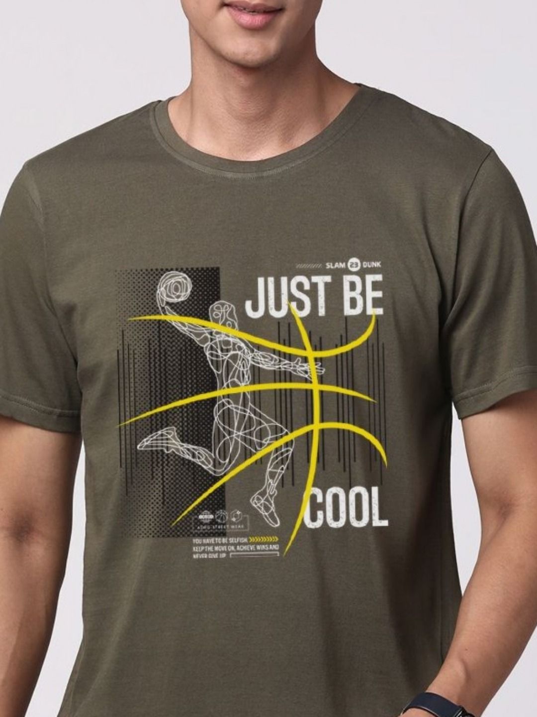 ADRO Men Graphic Printed Cotton T-shirt