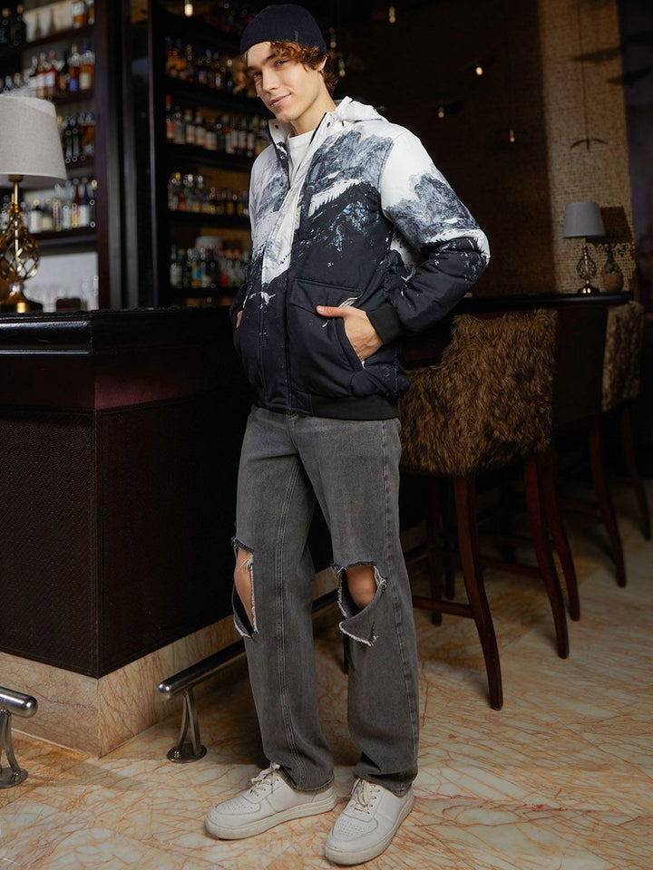 Jaket Sutra Lelaki Kampus Lelaki Ringan dengan Patchwork