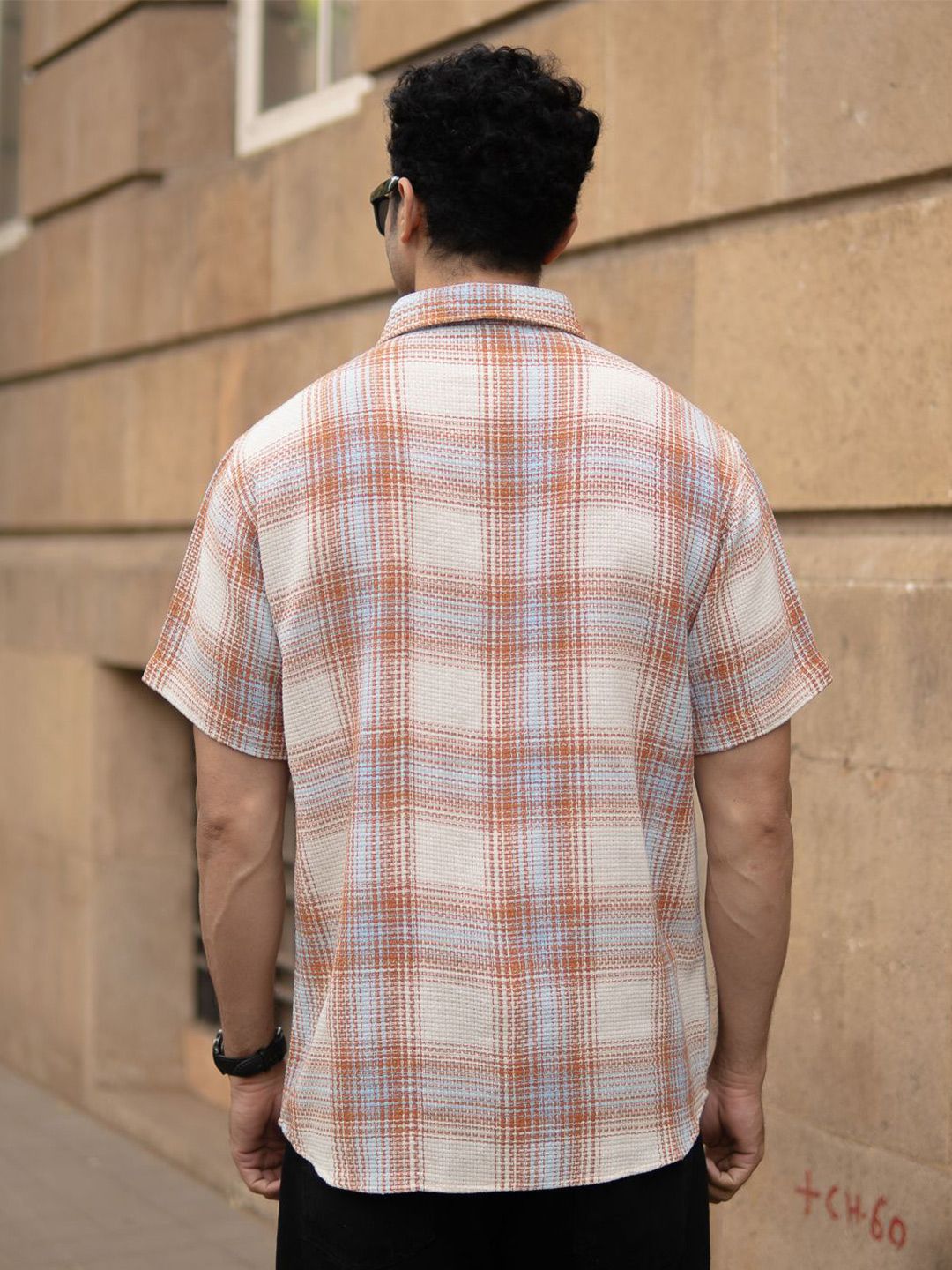 Powerlook Men Structured Checks Shirt ss25