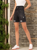 DressBerry Women Urban Chic Ripped Frayed Denim Shorts