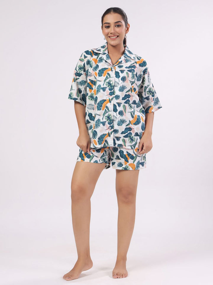 SANSKRUTIHOMES Women Printed Night suit