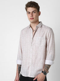 VASTRADO Men Classic Slim Fit Opaque Printed Casual Shirt