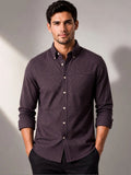 ADRO Men Standard Micro Checks Baju Kasual Berpetak