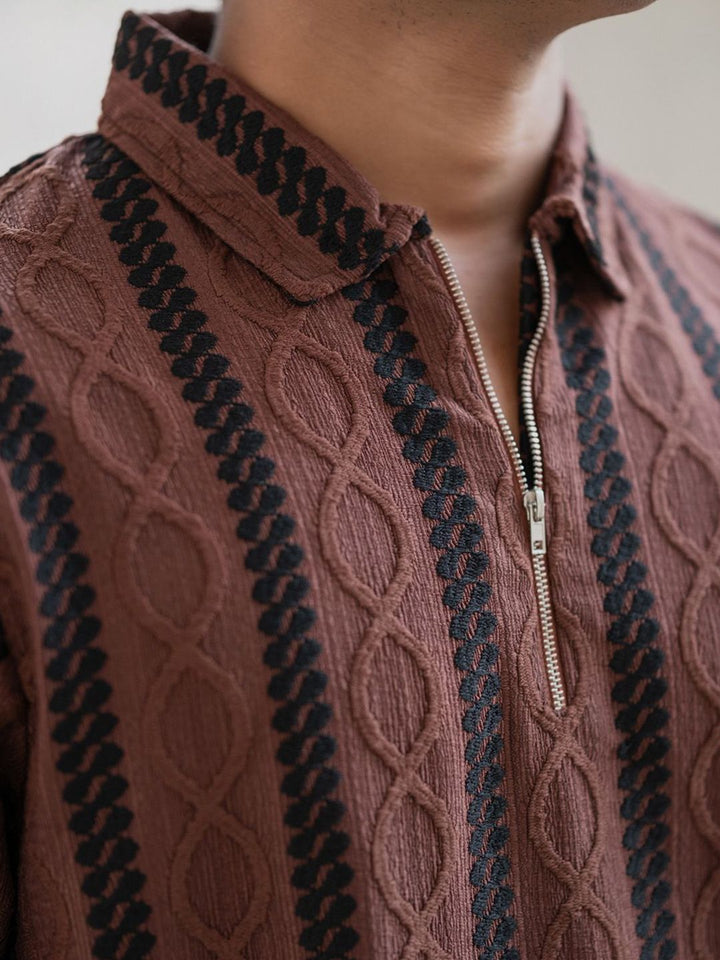 Powerlook Men Vertical Stripes Opaque Striped Casual Shirt