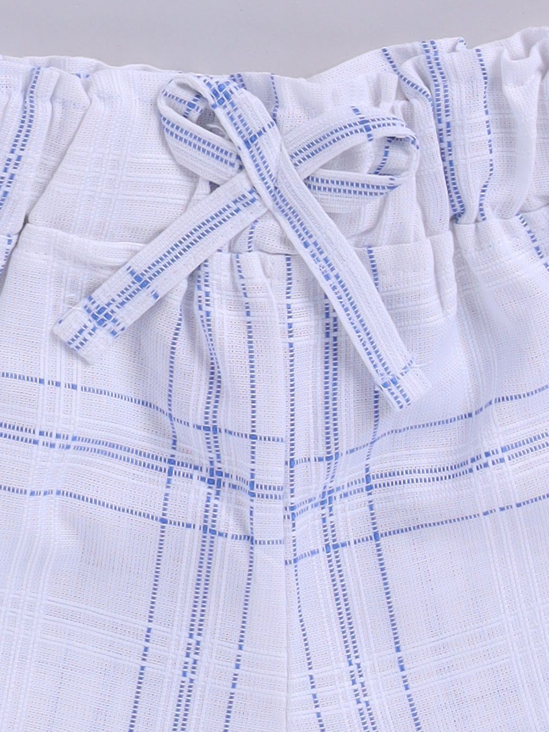 Moms Love Infant Girls Cotton Checked Top with Shorts