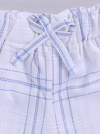 Moms Love Infant Girls Cotton Checked Top with Shorts