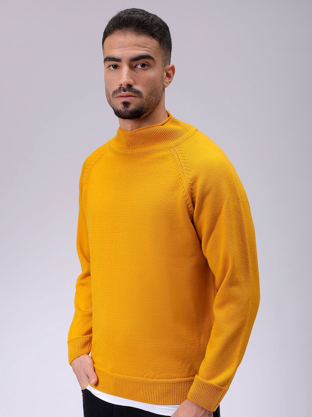 The Indian Garage Co Men Turtle Neck Pullover Sweater
