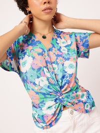 DressBerry Wildflower Wear Printed Twisted Top