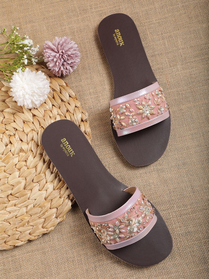 Anouk Women Embellished Open Toe Flats