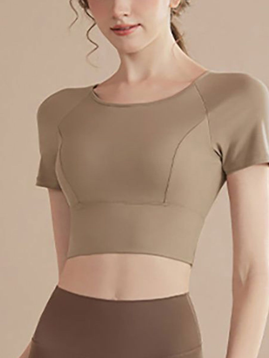 HRX by Hrithik Roshan Women Solid Styled Back Crop Top